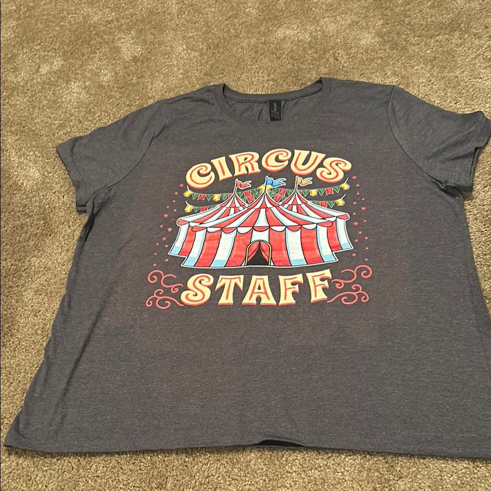 Heather Gray Circus Staff Graphic T-Shirt